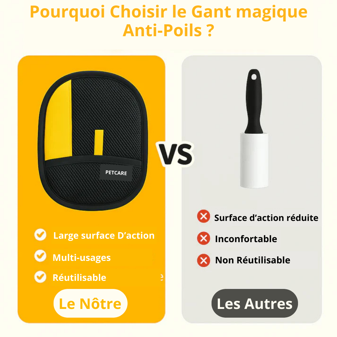 Gant Magique anti-poils