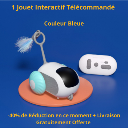 Jouet interactif télécommandé pour chat